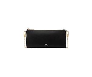 Aigner Ivy Mini borsa con zip Schwarz mit goldenen Details