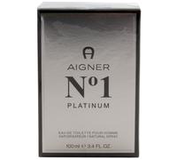 Aigner No1 Platinum 100ml Eau De Toilette EDT Spray per Uomo Pour Homme