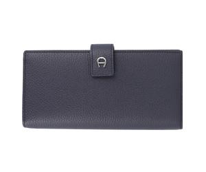 AIGNER Portafoglio Basics in pelle 19 cm blu