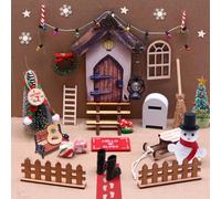 AIGOCITY Porta segreta di Babbo Natale, 32PCS Accessori per Babbo Natale Segreto, Set Completo di Porta segreta di Babbo Natale, Regali per Ragazza e Ragazzo