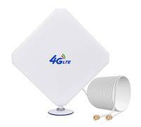 aigolink Antenna 4G LTE Antenna SMA 35dBi Dual Mimo Omnidirezionale Rete WLAN Antenna Compatibile con Router WLAN 3G/4G Mobile Hotspot Router MiFi LTE Huawei B525 Cavo ZTE 2m