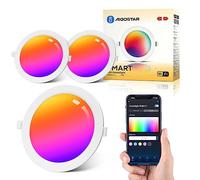 Aigostar 15W Faretti LED da Incasso per Cartongesso, 2 pezzi Faretto Led Incasso, Lampada da Incasso, App Controllo RGB Dimmerabile, Bianco Caldo a 2700-6500K, Compatibili con Alexa e Google Home