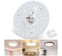 Aigostar 24W Modulo Plafoniera LED,3CCT 3000K/4000K/6500K, Lampada Circolare LED con Magnete di Montaggio, Lampadina di Ricambio per Soggiorno, Sala da Pranzo, Camera da Letto,230V