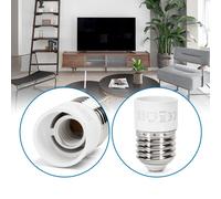Aigostar Adattatore Portalampada da E27 a E14 Bianco Ignifugo 12 Pezzi