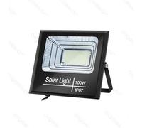 Aigostar - Aigostar Faretto Led Esterno Con Pannello Solare Luce Bianca Ip67 Ik08 Telecomando - 100w 6500k Luce Fredda 1100lm