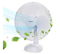 VENTILATORE DA TAVOLO 45W - BIANCO - 3 VELOCITA' - MISURA L420xW270xH550mm - MOT