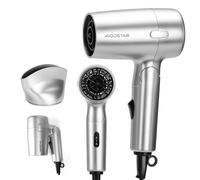 Aigostar Asciugacapelli da Viaggio Pieghevole 1200W Grigio Argento | Mini Phon Maniglia Pieghevole,Leggero 310g, 2 Riscaldamento,Ugello Concentratore, per Bagagli a mano, Hotel, Palestra