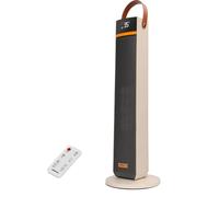 Aigostar AuroWarm, 2000W Termoventilatore, Stufetta Elettrica Basso Consumoz, Tecnologia Ceramica, Modalità ECO, Oscillazione 45°, Telecomando e 24H Timer, Termostato Ambiente, Casa, Ufficio, Bagno