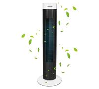 Aigostar Ben 33JTS Ventilatore a torre digitale con timer. 3 modalità di velocità e motore da 45W. Oscillazione a 85°. Altezza di 76cm e cavo da 1,8M