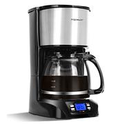 Aigostar Benno - Macchina da caffè americano e tè da 800 W con filtro riutilizzabile e piastra riscaldante, macchina caffe con mantenimento calore, capacità 1,5 L, timer 24 ore, sistema antigoccia