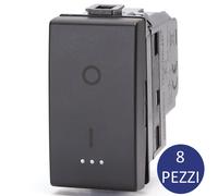 Aigostar Bipolare 20A Nero Compatibile BTcino Matix 8 Pezzi