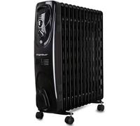Aigostar Black Forest - Radiatore ad Olio 2500W, 13 Elementi Riscaldatore Elettrico Portatile, 3 Livelli di Calore, Termostato e Spegnimento Automatico di Sicurezza, Silenzioso, 55mq