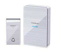 campanello wireless silver mod.2 digitale - impermeabile - trasmissione fino a 150mt - 36 suonerie - campanello senza fili