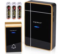 AIGOSTAR CAMPANELLO SENZA FILI WIRELESS DIGITALE CASA IP44 36 MELODIE 150M ETRI