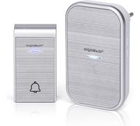 Aigostar Campanello Wireless Argento 36 Suonerie 150m IP44 Acrilico 5 Pezzi