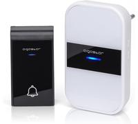 Aigostar Campanello Wireless Bianco Nero 36 Suonerie 150m IP44 5 Pezzi