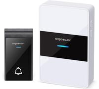 Aigostar Campanello Wireless DC Bianco Nero 36 Suonerie 150m IP44 8 Pezzi