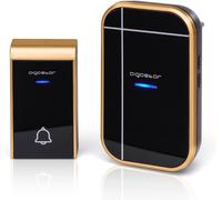 Aigostar Campanello Wireless Nero Oro 36 Suonerie 150m IP44 Acrilico 5 Pezzi