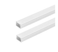 Aigostar Canalina Passacavi PVC Adesiva 15x10mm 2m Bianca Quadrata 12 PEZZI