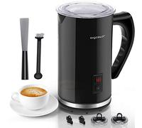 Aigostar Capu - Montalatte Elettrico 500W 240mL, Cappuccinatore Silenzioso 3 in 1 Montalatte Automatico per schiuma di latte caldo e freddo,Rivestimento Antiaderente, per Caffè, Latte, Cappuccino