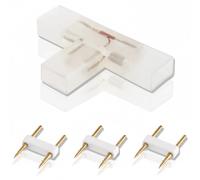 Aigostar Connettore a T per Striscia LED 2835 Alto Voltaggio Rame PVC 100 Pezzi