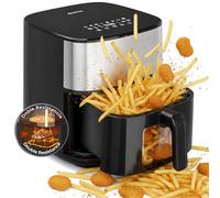 Friggitrice ad aria da 8 litri 2000W, touch screen, Doppio sistema di riscaldame