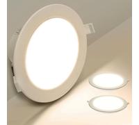 Aigostar Downlight Da Incasso a LED, 12W Equivalente a 113W, Daylight 4000K, Faretti LED, Oblò a LED, Ф145-155mm, Confezione Da 2