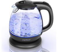 Bollitore elettrico in vetro nero capacità 1 litro 2200W - spegnimento automatic