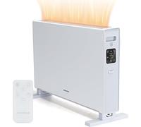 Aigostar EMBER - Termoconvettore elettrico a basso Consumo, Riscaldatore elettrico da 2000 Watt con LED Touch Control + Telecomando, radiatore con funzione Antigelo, 3 Livelli di Potenza e Timer 24h