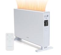 Aigostar EMBER - Termoconvettore elettrico a basso Consumo, Riscaldatore elettrico da 2000 Watt con LED Touch Control + Telecomando, radiatore con funzione Antigelo, 3 Livelli di Potenza e Timer 24h