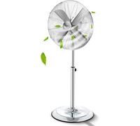 Aigostar Emery Ventilatore a Piantana Acciaio Oscillante 75° Regolabile 50W