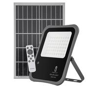 faro led con pannello solare mod2 300w 2400 lumen 6500k luce fredda ip65 misura l285*w352*h43mm monocristallino batteria 12 ore