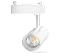 Aigostar Faretto Binario Trifase 10W 800lm 4000K Alluminio Bianco Orientabile