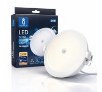 Aigostar Faretto Incasso LED 24W Con Sensore Movimento Luce Fredda 6000K Ø240mm