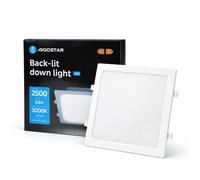 Aigostar Faretto Incasso LED 24W Quadrato Luce Calda 3000K Bianco 289mm
