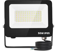 Aigostar- Faretto led 50W da esterno bianco freddo,super illuminoso faretti led 4500 lumen 6500k, impermeabile IP65 per cortile, giardino, garage, tetto.