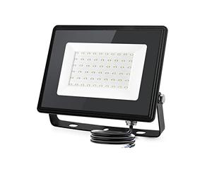 Aigostar- Faretto led 50W da esterno bianco freddo,super illuminoso faretti led 5400 lumen 6500k, impermeabile IP65 per cortile, giardino, garage, tetto.