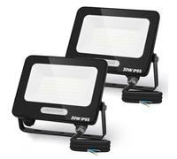 Aigostar Faretto LED da Esterno 30W 2510LM, Faretti LED Esterno Impermeabile IP65, 42 LEDS 6500K Bianca Fredda,per Giardino, Cortile, Garage, Pareti. 2 pezzi