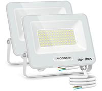 Aigostar Faretto LED da Esterno 50W, 4500LM, Faretti LED Esterno luce bianca 6500K, Luce di Sicurezza Impermeabile IP65, Per Giardino, Cortile, Garage, Corridoio, Confezione da 2