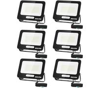 Aigostar Faretto LED da Esterno 50w 4500LM, IP65, 6500K, 6 pezzi | Faretti LED Esterno Impermeabile IP65, 6500K Bianca Fredda, Faro led per Giardino, Cortile, Garage, Pareti