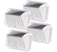 AIGOSTAR FARETTO SEGNAPASSI LED SOLARE SENSORE DI MOVIMENTO IP65 120lm 4 PEZZI