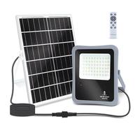 faro led con pannello solare mod2 300w 2400 lumen 6500k luce fredda ip65 misura l285*w352*h43mm monocristallino batteria 12 ore
