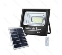 Aigostar - Faro Led Con Pannello Solare Mod1 60w 650 Lumen 6500k Luce Fredda Ip67 Misura L260*h220*w70mm Policristallino - Batteria 12 Ore