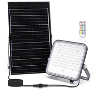 Aigostar Faro LED Solare 150W IP66 RGB 12000mAh Telecomando 16 Colori