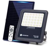 Aigostar Faro LED Solare 200W 2000lm 6500K IP65 Dimmerabile Telecomando