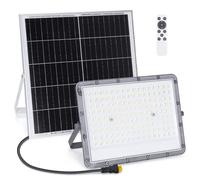 FARO FARETTO LED SOLARE MONOCRISTALLINO 200W SENSORE TELECOMANDO IP65 AIGOSTAR
