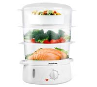 Aigostar Fitfoodie 30CFO - 9L Steamer con Timer, 3 cestini, 800W, BPA Free e Design esclusivo