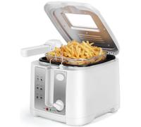 Aigostar Indra - Friggitrice ad Olio 2,5 Litri 1650W - Con Finestra | Controllo regolabile della temperatura, indicatori luminosi, senza BPA