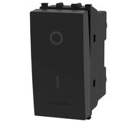 Aigostar Interruttore Bipolare Nero 20A Compatibile Vimar Plana Kit 8 Pezzi