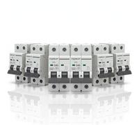 Aigostar Interruttore Magnetotermico 2P 63A Curva C Grigio DIN 6 Pezzi